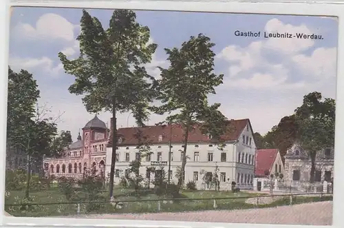 46234 Ak Gasthof Leubnitz Werdau um 1910