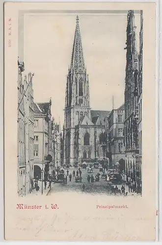 46191 Ak Münster in Westfalen Marché de principe 1900