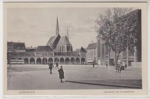 461965 Ak Dortmund Hansastraße avec Ebsteikirche vers 1930