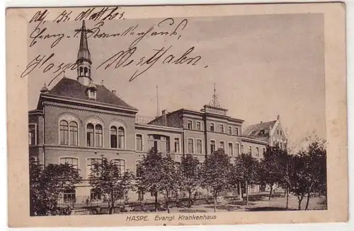 46130 Feldpost Ak Haspe evangelisches Krankenhaus 1916