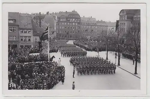 46095 Foto Ak Bautzen Militär Parade 20.04.1939