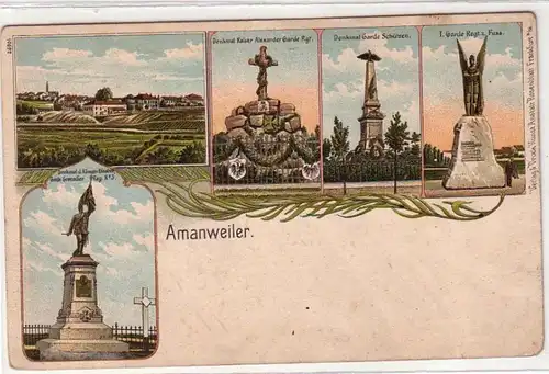 46079 Ak Lithographie Amanweiler vers 1900