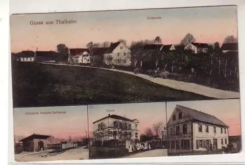 45998 Mehrbild Ak Gruß aus Thalheim Schule usw. 1915