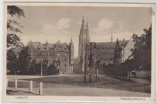 45994 Ak Liegnitz Schlesien Friedrichplatz vers 1920