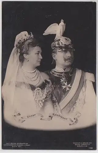 45976 Ak Kaiser Guillaume II mariage d'argent 1906