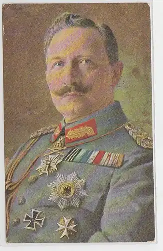 45956 Feldpost Ak Kaiser Wilhelm II in Uniform 1917