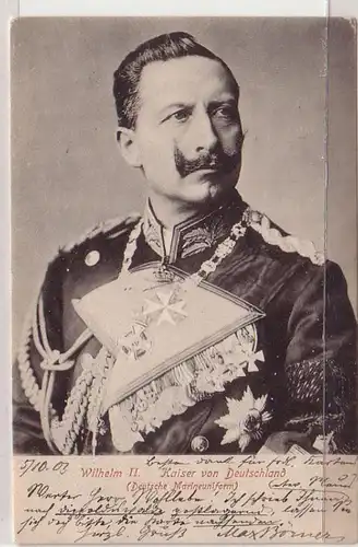 45951 Ak Kaiser Wilhelm II en uniforme marin 1903