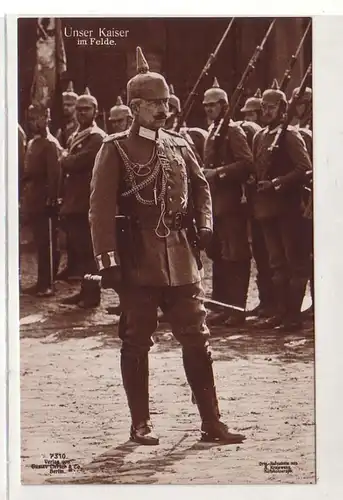 45926 Ak Unser Kaiser im Felde 1. Weltkrieg um 1915