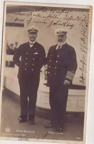 45916 Ak Kaiser Guillaume II et le roi Eduard 1904