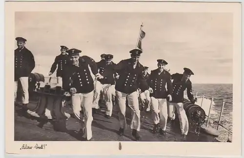 45897 Ak Marine de guerre "Klar Deck" vers 1940