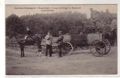 45834 Ak Bayreuth Garnision Agriculture 1916