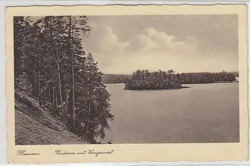 45819 Ak Masuren Niedersee mit Königsinsel um 1930