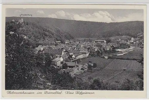 45816 Ak Helmarshausen dans le Diemelthal Vue totale 1940