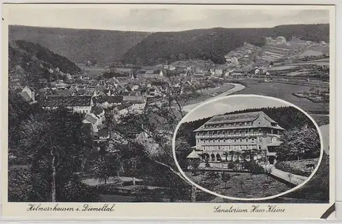 45815 Ak Helmarshausen Sanatorium Haus Kleine um 1940