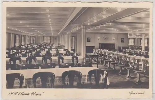 45803 Ak M.S. "Monte Olivia" Salle à manger vers 1935