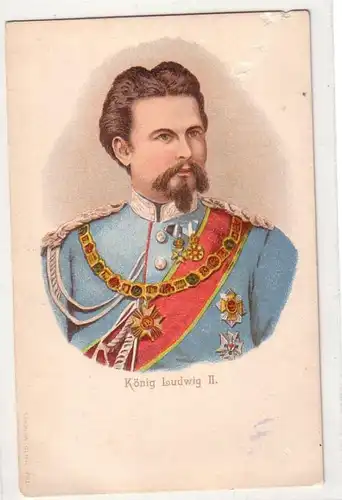 45780 Ak Roi Louis II "Roi de conte de fées" vers 1900