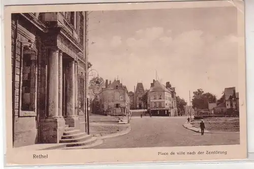 45771 Ak Rethel Place de Ville nach der Zerstörung 1916