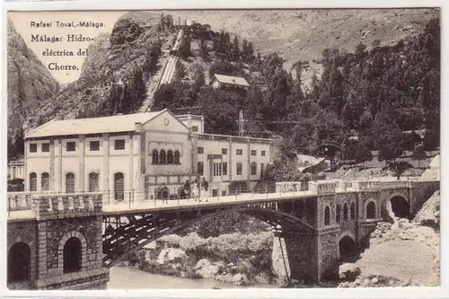 45767 Ak Malaga hidro  tant del Chorro vers 1920
