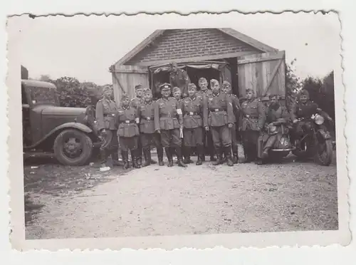 45732 Photo Point de collecte chez Compiegne France WK II 1940