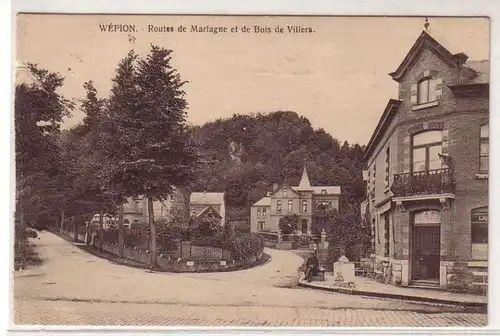 45702 Feldpost Ak Wepion Routes de Marlagne um 1915