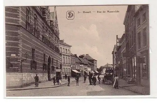 457001Feldpost Ak Hasselt Belgique Rue de Maestricht 1916
