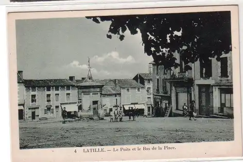 45697 Ak Latille Le Puits et le Bas de la Place um 1920