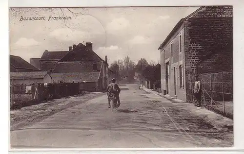 45678 Feldpost Ak Bazancourt France Moto 1915