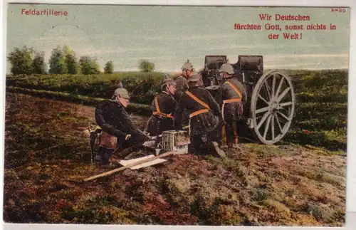45649 Feldpost Ak Deutsche Feldartillerie 1914