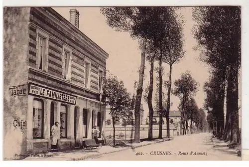 45632 Ak Crusnes Lothringen Route d'Aumetz 1917