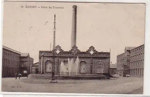 45627 Ak Caudry France Usine du Transwal 1914