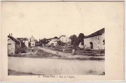 45624 Ak Amblans Rue de L'Eglise um 1915