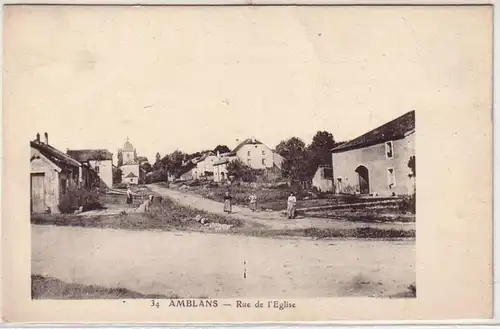 45624 Ak Amblans Rue de L'Eglise vers 1915