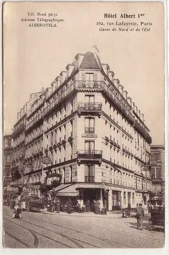 45612 Ak Paris Rue Lafayette Hotel Albert Ier um 1910