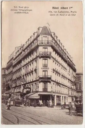 45612 Ak Paris Rue Lafayette Hotel Albert Ier vers 1910