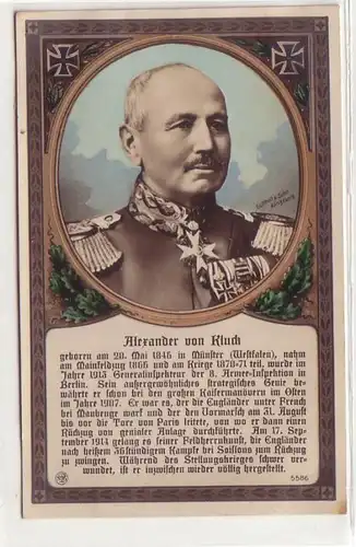 45611 Ak General Alexander von Kluck um 1915 Eiserne Kreuze