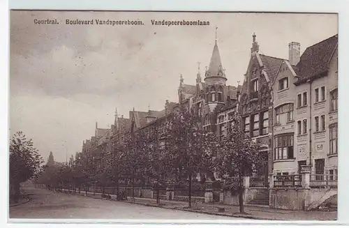 45604 Feldpost Ak Courtrai Vanepeereboomlaan 1914