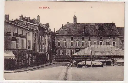 45590 Ak Stenay Lothringen Strassenansicht um 1915