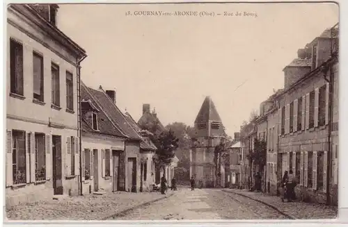 45571 Ak Gournay sur Aronde (Oise) Rue du Bourg um 1915