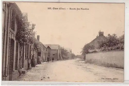 45545 Ak Oizon (Cher) Route des Naudins um 1915