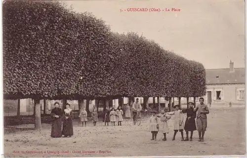 45538 Ak Guiscard (Oise) La Place um 1915