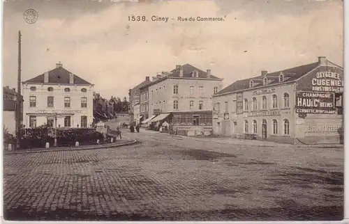 45532 Feldpost Ak Ciney Belgien Rue du Commerce 1915