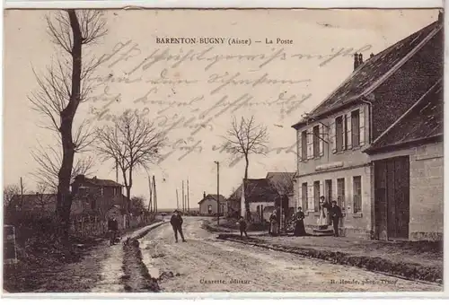 45522 Feldpost Ak Barenton Bugny (Aisne) La Poste 1914