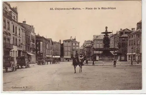 45504 Ak Châlons-sur-Marne Place de la Republique 1923
