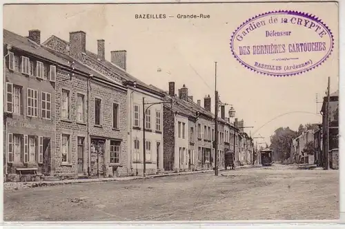 45494 Feldpost Ak Bazeilles Grande Rue 1915
