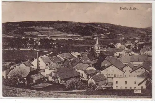 45479 Poste de terrain Ak Sainte-Blasie en Alsace 1917