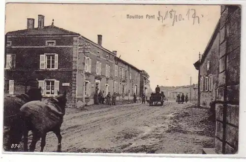 45465 Ak Nouillonpont Lothringen Straßenansicht 1917
