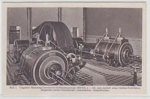 45461 Ak Hanomag Hannover Linden Dampfmaschine Bild 2 um 1930