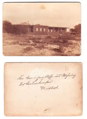 45449 Photo bâtiment Windhuk DSWA vers 1900