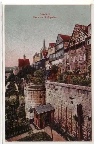 45430 Ak Kronach Partie am Stadtgraben 1911