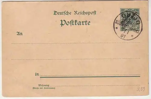 45407 GS Carte allemande Afrique du Sud outjo 1901